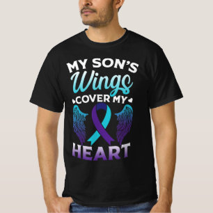 T-shirt Sensibilisation au suicide Mémoire de son ailes Co