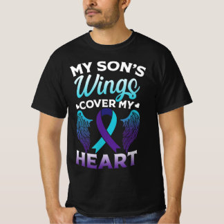 T-shirt Sensibilisation au suicide Mémoire de son ailes Co