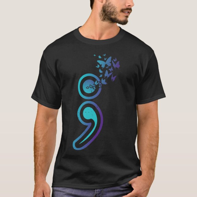 T-shirt Sensibilisation au suicide Mois de la santé mental (Devant)