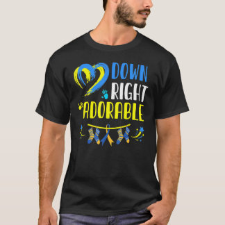 T-shirt Sensibilisation au syndrome de Down Adorable vers 