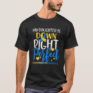T-shirt Sensibilisation au syndrome de Down Ma fille est e