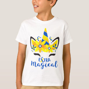 T-shirt Sensibilisation au syndrome de Down Unicorn Girl M