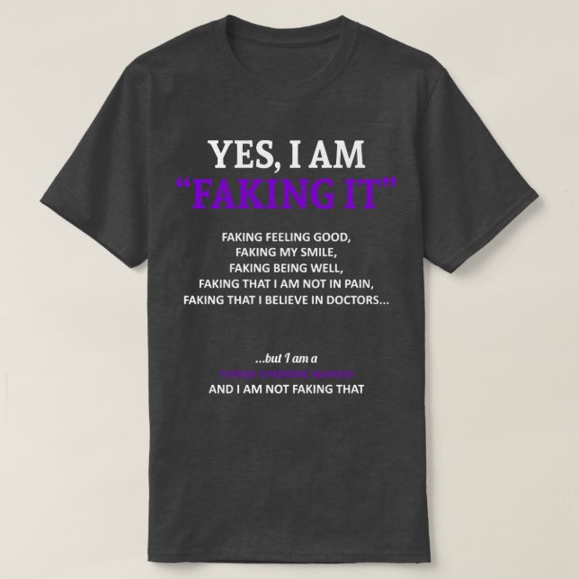 T-shirt Sensibilisation Au Syndrome De Turner Je L'Écrase  (Design devant)