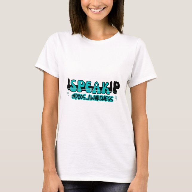 T-shirt Sensibilisation au syndrome d'ovulation polykystiq (Devant)