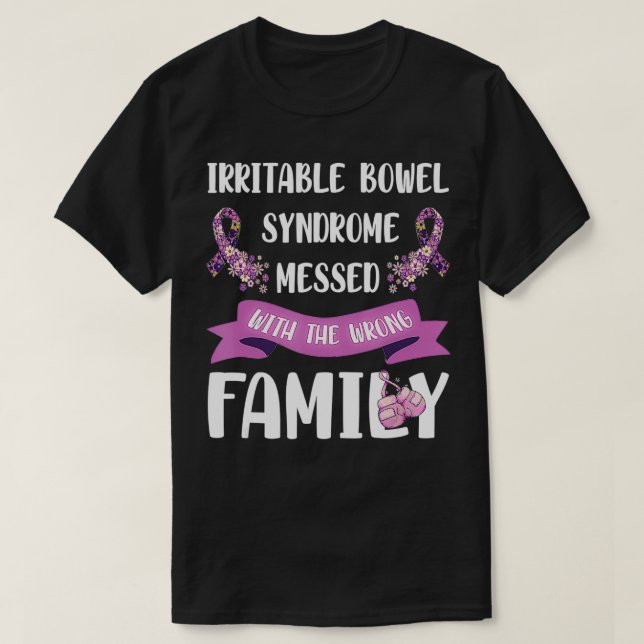 T-shirt Sensibilisation au syndrome intestinal irritable S (Design devant)