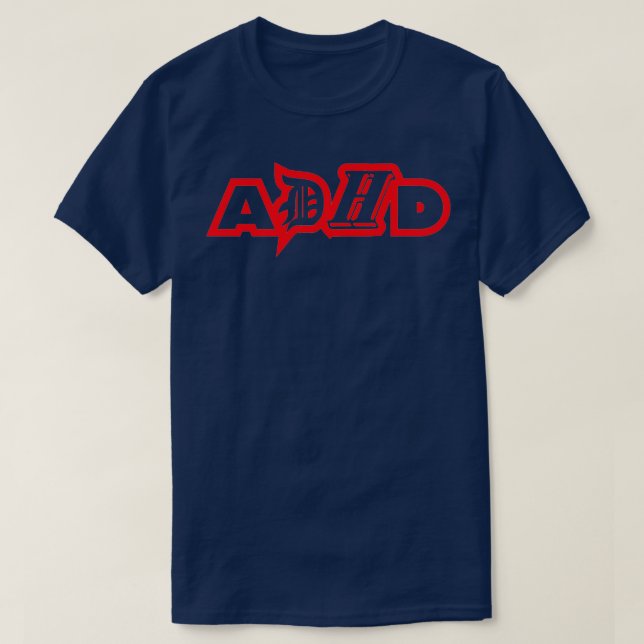 T-shirt Sensibilisation au TDAH Attentiondéficience de l'a (Design devant)
