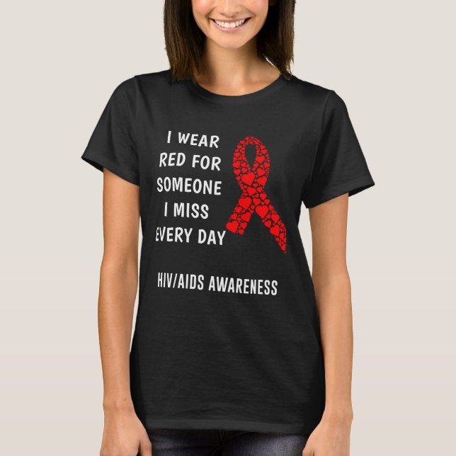 T-shirt Sensibilisation au VIH/sida (Devant)