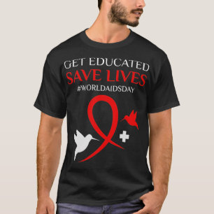 T-shirt Sensibilisation au VIH sida AIDES mondiales Sensib