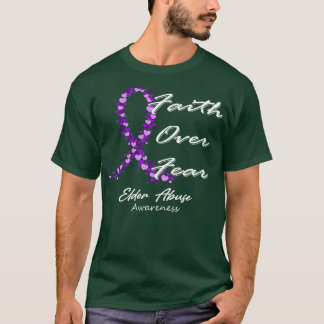 T-shirt Sensibilisation Aux Abus D'Aînés À La Peur Dans Ce