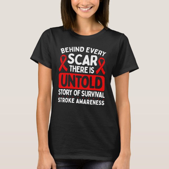 T-shirt Sensibilisation aux accidents vasculaires cérébrau (Devant)