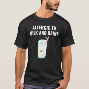 T-shirt Sensibilisation aux allergies alimentaires Lait La
