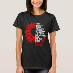 T-shirt Sensibilisation aux cellules de faucille Burgundy 