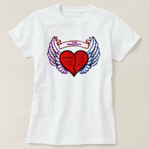 T-shirt Sensibilisation aux déficiences cardiaques congéni