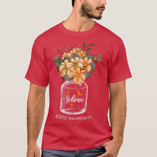 T-shirt Sensibilisation aux fleurs TDAH
