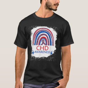 T-shirt Sensibilisation aux maladies cardiaques Bleu arc-e