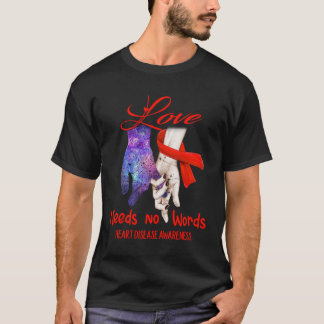 T-shirt Sensibilisation aux maladies cardiaques - L'amour 