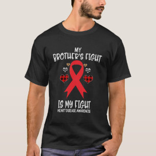 T-shirt Sensibilisation aux maladies cardiaques Le combat 