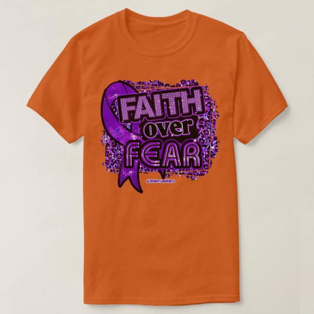 T-shirt Sensibilisation aux maladies d'Alzheimer Foi au Ru (Design devant)
