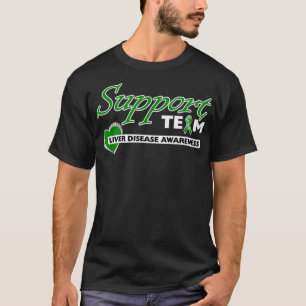 T-shirt Sensibilisation aux maladies du foie Soutien vert 