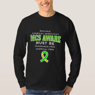 T-shirt Sensibilisation aux MCS de sensibilité chimique mu