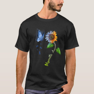 T-shirt Sensibilisation aux Myosites du tournesol papillon