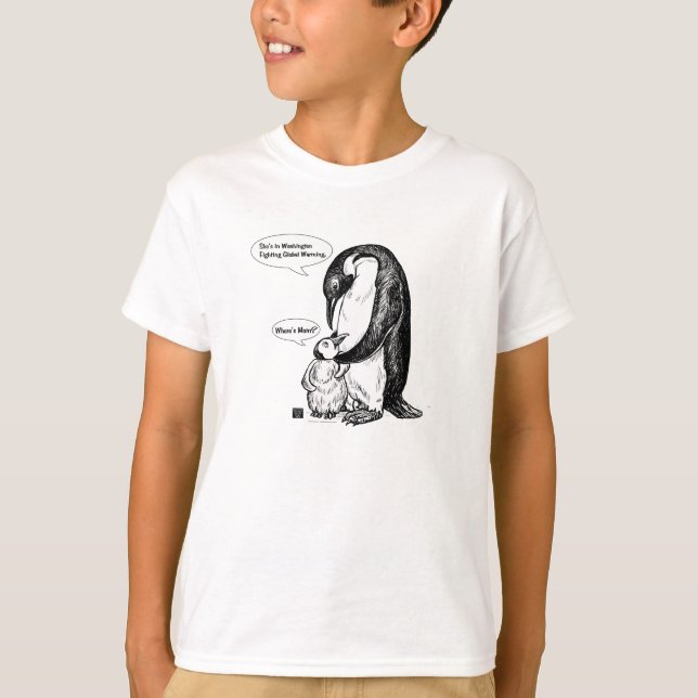 T-shirt Sensibilisation aux pingouins (Devant)
