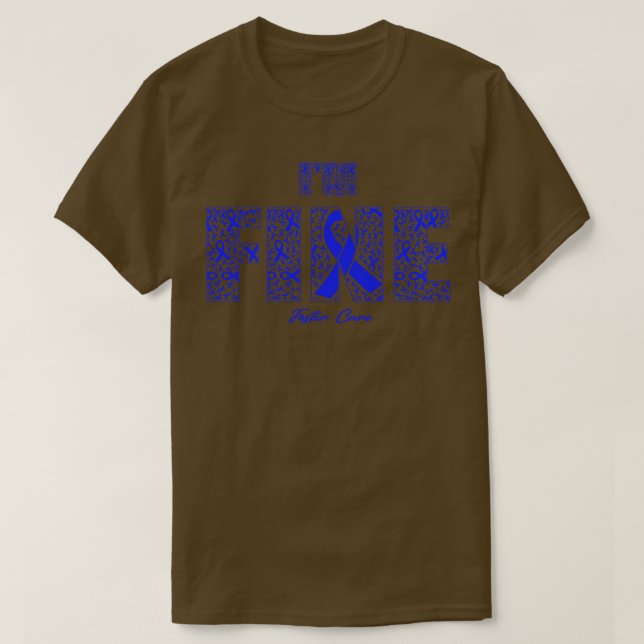 T-shirt Sensibilisation Aux Soins D'Accueil Rubans Fins Da (Design devant)