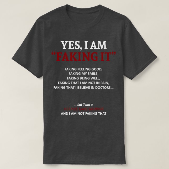 T-shirt Sensibilisation Aux Soins Hospitaliers Je Le Fasse (Design devant)