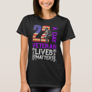 T-shirt Sensibilisation aux suicides des vétérans Vétérina