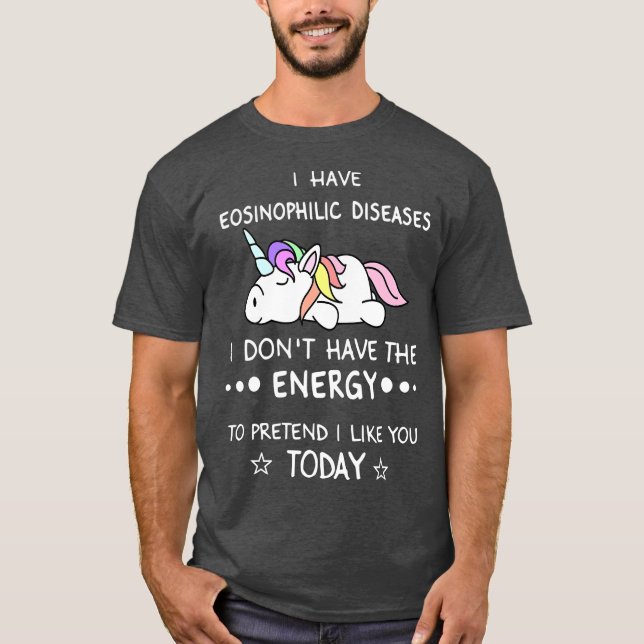 T-shirt Sensibilisation aux troubles éosinophiles EOE éosi (Devant)