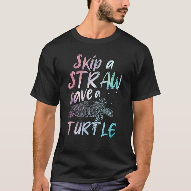T-shirt Sensibilisation De l'environnement des animaux mar (Devant)