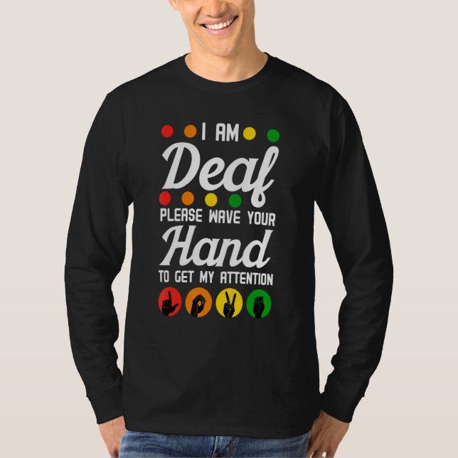 T-shirt Sensibilisation des sourds Aide auditive Implant A (Devant)