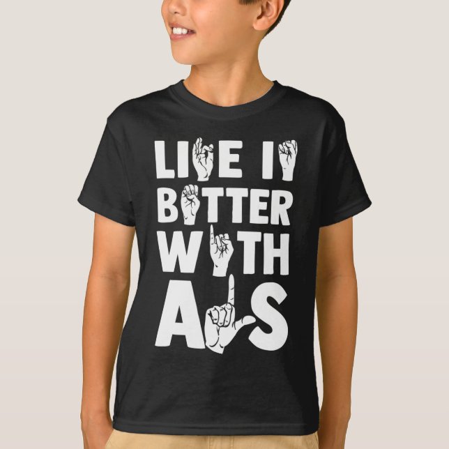 T-shirt Sensibilisation Des Sourds Et Langue Des Signes 2 (Devant)
