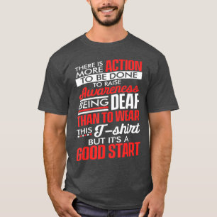 T-shirt Sensibilisation des sourds Porter la surdité Pert