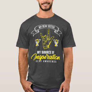 T-shirt Sensibilisation des sourds Soeur de la surdité Pe