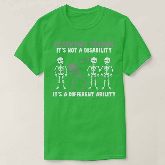 T-shirt Sensibilisation Essentielle Au Tremor Ce N'Est Pas (Design devant)