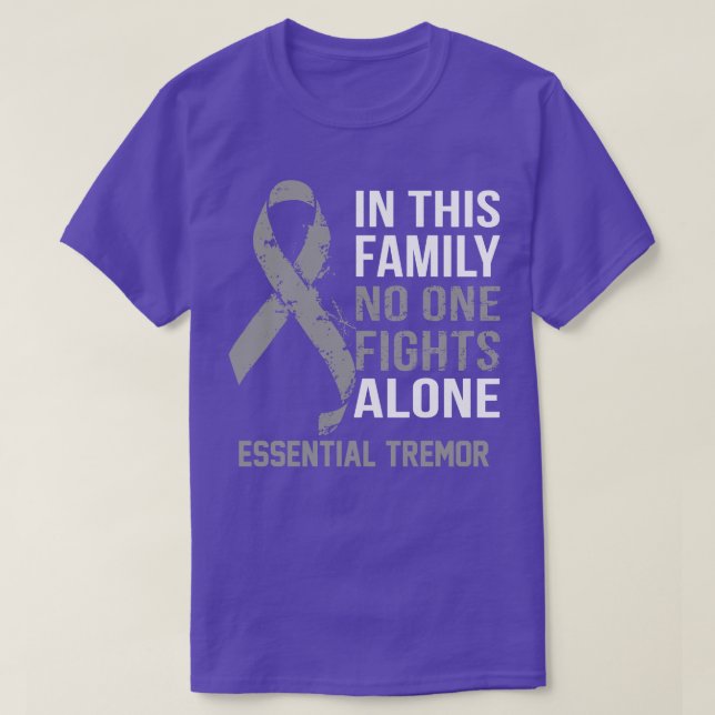 T-shirt Sensibilisation essentielle au Tremor Personne ne  (Design devant)