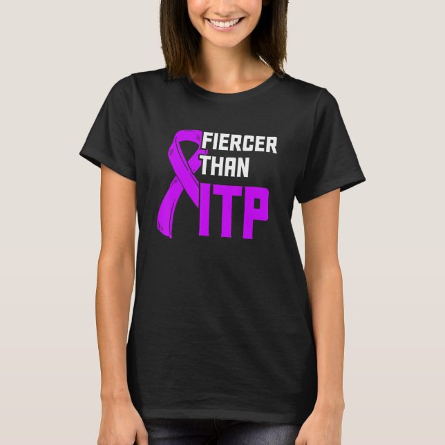 T-shirt Sensibilisation Itp Thrombocytopénie Immune Thromb (Devant)