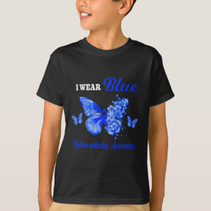 T-shirt Sensibilisation Je porte le papillon bleu