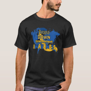 T-shirt Sensibilisation Mondiale Au Syndrome De Down Blue