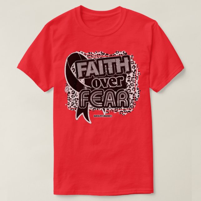T-shirt Sensibilisation Narcolepsie Ribbon La foi sur la p (Design devant)