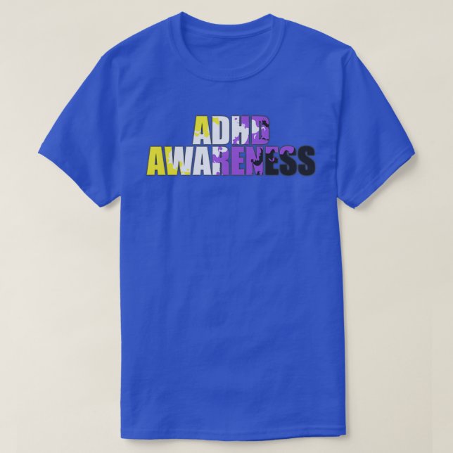 T-shirt Sensibilisation non binaire au TDAH (Design devant)