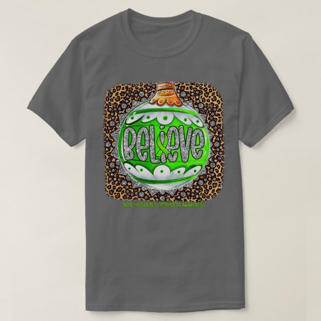 T-shirt Sensibilisation non Hodgkins Lymphome Croire O (Design devant)