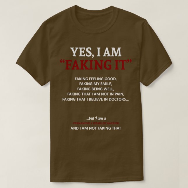 T-shirt Sensibilisation Permanente Aux Personnes Handicapé (Design devant)