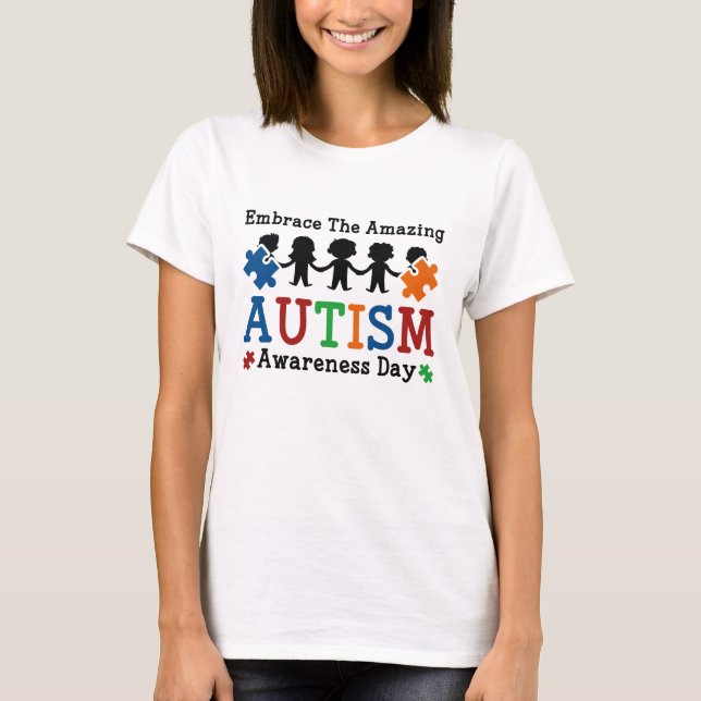 T-shirt Sensibilisation sur l'autisme (Devant)