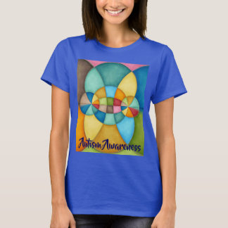T-shirt Sensibilisation sur l'autisme Abstraite géométriqu
