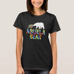T-shirt Sensibilisation sur l'autisme Abuela Bear Puzzle S