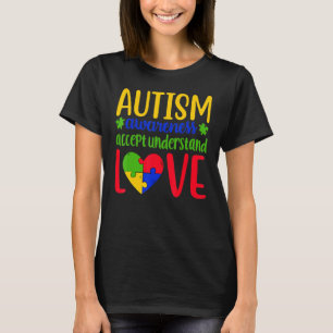 T-shirt Sensibilisation sur l'autisme accepte la compréhen