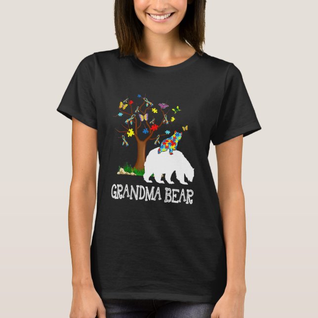 T-shirt Sensibilisation sur l'autisme Amour Coeur Puzzle P (Devant)
