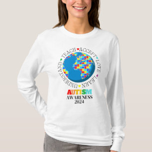 T-shirt Sensibilisation sur l'autisme Amour Comprendre T-S